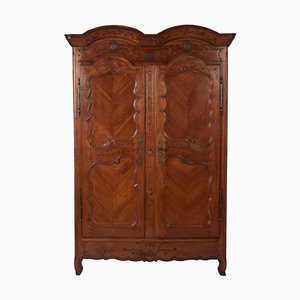 18th Century French Transition Cherrywood Armoire, 1760
