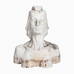 Lucita Latorre, Bust of Woman, 1991, Plaster