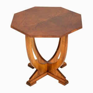 Art Deco Walnut Figured Coffee Table, 1930s