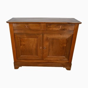 Narrow Buffet in Blond Chestnut, Late 19th Century