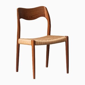 Model 71 Dining Chairs by Niels O. Moller from J.L. Møllers, 1960s, Set of 4
