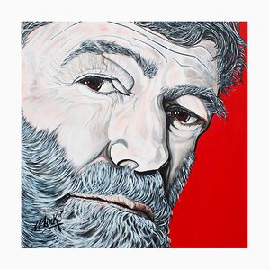 Mirko, Ernest Hemingway, 2019, Acrylic on Canvas