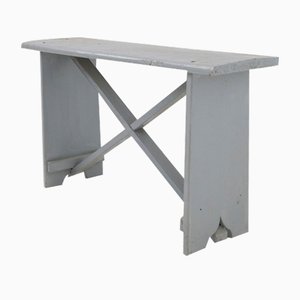 Set of French Rustic Chic Wooden Benches, 1890s