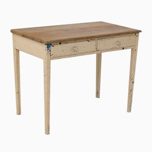 French Wood Rustic Desk, 1890s