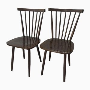 Bistro Chairs in the Style of Tapiovaara, Scandinavia, 1960s, Set of 2