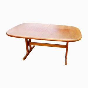 Large Teak Dining Table with 2 Expansion Plates from Preben Schou