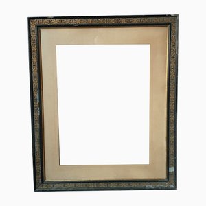 Large Early 20th Century Black and Gold Frame