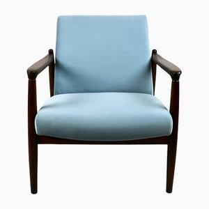 Light Blue GFM-64 Armchair attributed to Edmund Homa, 1970s