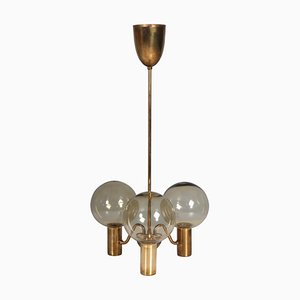 Brass Chandelier from Hans Agne Jacobsson, 1960s