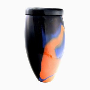 Vintage Black and Orange Missoni Vase