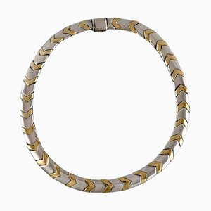 Modernistische Halskette aus vergoldetem Sterling Silber von Tiffany & Company, New York, 1970er