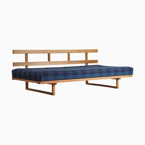 Sofá cama modelo 4312 grande de roble de Børge Mogensen para Fredericia, 1962