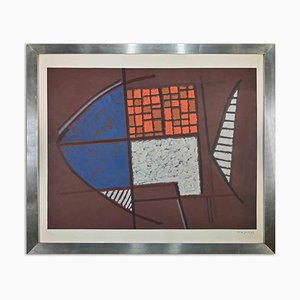 Alberto Magnelli, Abstract Composition, Original Lithograph, 1970s