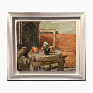 Enzo Faraoni, Nature Morte, Peinture à l'Huile, 1970s, Encadré