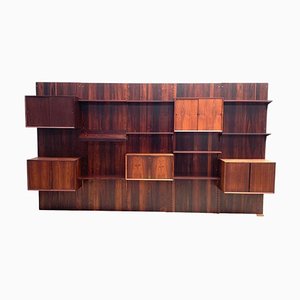 Royal Rosewood Modular Wall Unit attributed to Poul Cadovius for Cado, 1950s