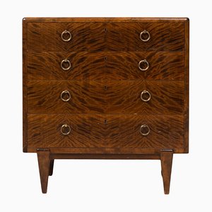 Swedish Art Deco Stained Birch Chest of Drawers, 1920s