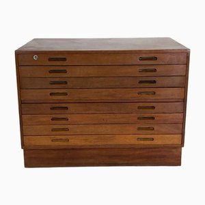 Teak Plan Chest with Inset Handles, 1960s