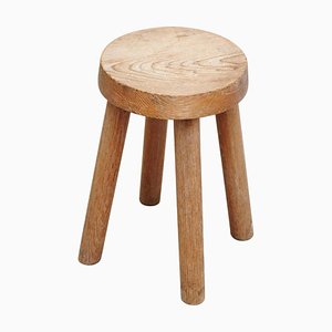 Wood Stool attributed to Charlotte Perriand for Les Arcs, 1960s