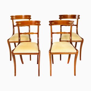 Regency Revival Dining Chairs attributed to William Tillman, 1980s, Set of 4