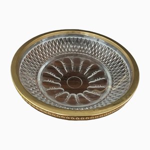 Vintage Baccarat Kristallglas Schale mit Diamantspitze