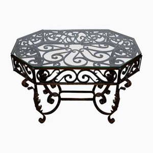 Wrought Iron Coffee Table, 1930s