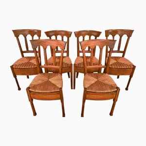 Early 19th Century Empire Cherry Dining Chairs, Set of 6