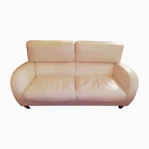 Italian Leather 2-Seat Sofa from Poltrona Frau, 1990s