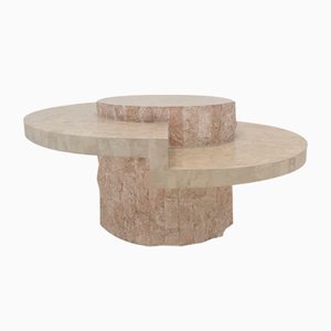 Mactan or Fossil Stone Coffee Table by Magnussen Ponte, 1980s