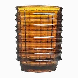 New Look Optical Vase by Jan Sylwester Drost for Ząbkowice Glassworks, 1970s