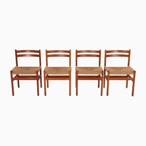 Teak Dining Chairs by Kurt Østervig for KP Møbler, 1970s, Set of 4