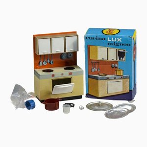 Tin Lux Mignon Spielzeugküche von FCS Collectible, Italien, 1950er