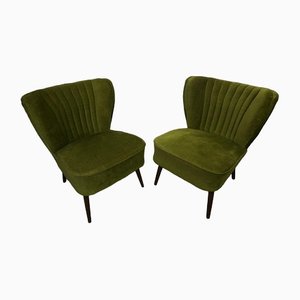 Green Cocktail Chairs, 1950s, Set of 2