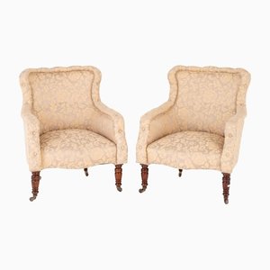 Victorian Club Chairs, 1880s, Set of 2