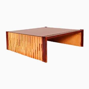 Large Brazilian Hardwood Coffee Table by Percival Lafer, 1960s