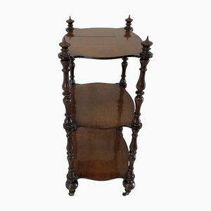 Antique Victorian Rosewood Freestanding Shelf