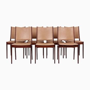 Rosewood Dining Chairs by Johannes Andersen for Uldum Møbelfabrik, 1970s, Set of 7