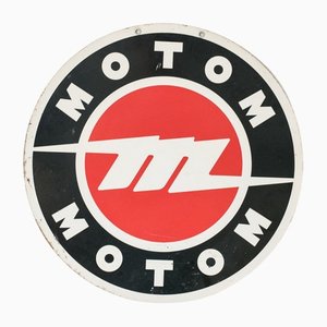 Panneau Publicitaire Double Face de Motom, 1960s