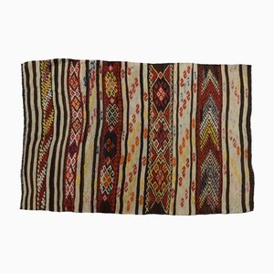 Alfombra Kilim turca vintage descolorida