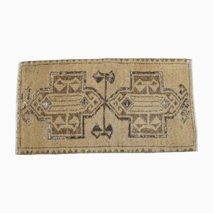 Tapis Oushak Vintage en Laine Marron, Anatolie