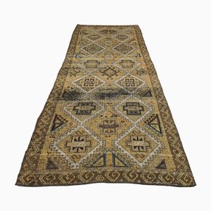 Vintage Turkish Wool Oushak Runner Rug