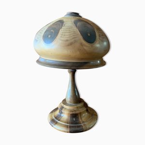 Wooden Mushroom Lamp, 1930s
