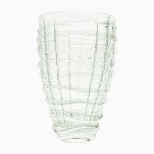 Optische Vase von Jan Sylwester Drost für Ząbkowice Glassworks, 1970er