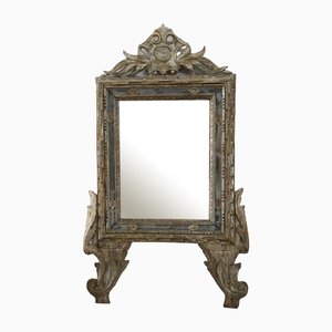 18th Century Carved Wood and Mecca Wall Mirror