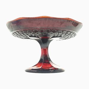 Footed Bowl by Jan Sylwester Drost for Ząbkowice Glassworks, 1970s