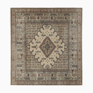 Turkish Square Oushak Rug with Muted Colors