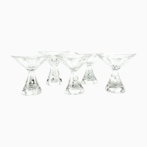 Bicchieri Art Déco, Cecoslovacchia, anni '50, set di 5