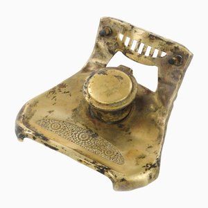 Early 20th Century Austro-Hungarian Brass Inkwell