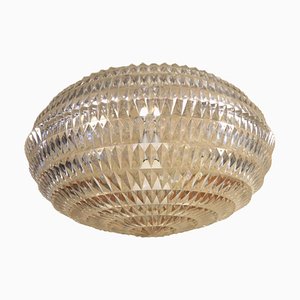 Ellipse Ball Hanging Lamp in Plastic with Diamond Motif from Erco, 1970s