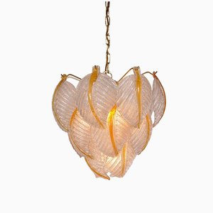 Lampe à Suspension en Verre de Murano de Mazzega, Italie, 1960s