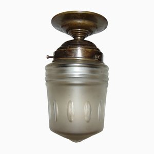 Art Deco Brass Plafond Lamp